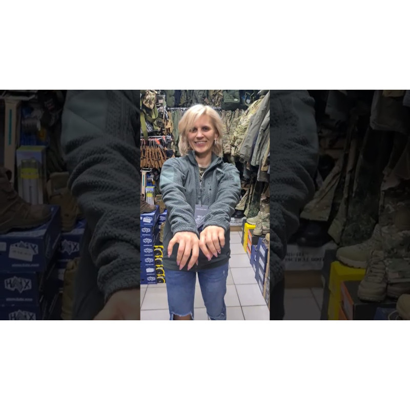 Кофта флісова HELIKON-TEX ALPHA TACTICAL GRID FLEECE Foliage Green (BL-ALT-FG-21)