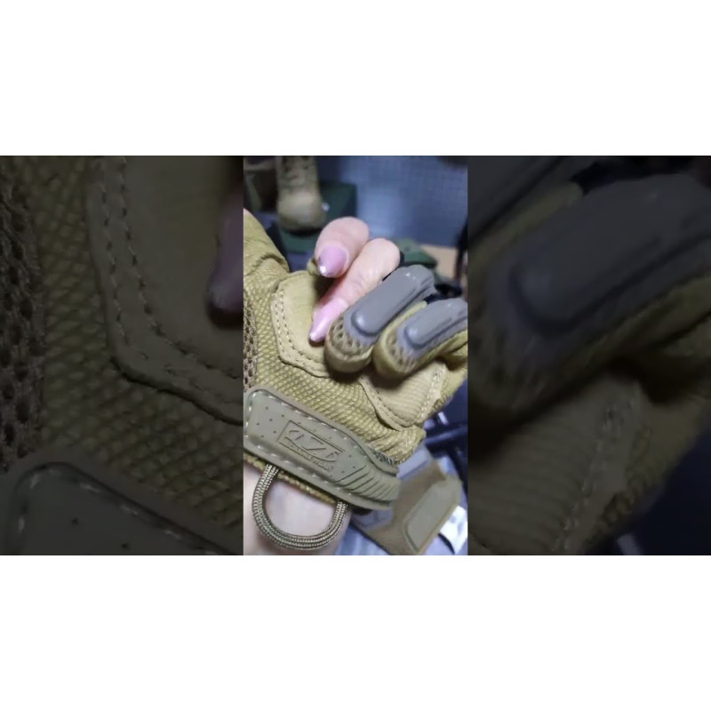 Перчатки MECHANIX M-PACT Partial Finger Gloves Coyote (MPTPF-72)