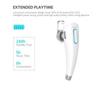 Гарнітура Yoobao YBL-105 Bluetooth для IPhone, Samsung білий