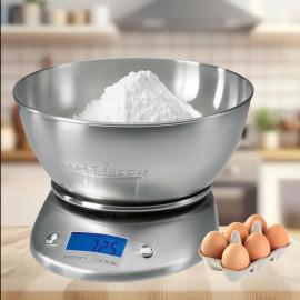 Весы кухонные с чашей ProfiCook PC-KW 1040 (5 кг, г, мл, унции, жидкая унция, функция тара)