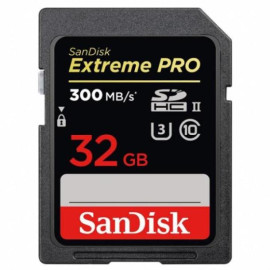 Карта пам'яті SANDISK Extreme Pro 32GB SDHC class 10 UHS-II U3 ​​R300 (SDSDXPK-032G-GN4IN)