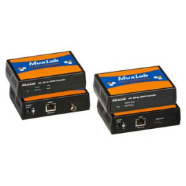 Комплект MuxLab 500715 конвертора/подовжувача сигналу 3G/HD-SDI в HDMI по кабелю Cat5e 100м