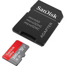 Карта пам'яті SanDisk 200 Гб microSDXC UHS-I Ultra A1 + SD adapter SDSQUAR-200G-GZFMA