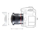 Объектив Walimex Pro 8mm f/3.5 Fish eye II (Samyang 8/3.5 UMC CS II) для камер Canon EF