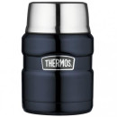 Термос для їжі з ложкою Thermos Stainless King Food Flask, Midnight Blue, 470 ml (173020)