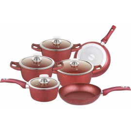 Набір каструль Royalty Line RL-FC14L Червоний 14 шт. (RL-FC14L RED)