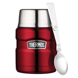 Термос для їжі з ложкою Thermos Stainless King Food Flask, Red, 470 ml (173021)