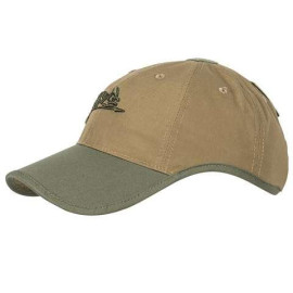 Бейсболка HELIKON-TEX Logo PolyCotton Ripstop Coyote/Olive Green (CZ-LGC-PR-1102A)