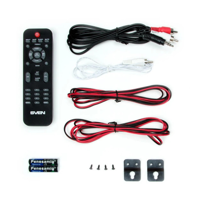 Акустична система SVEN MS-2250 Чорна Система 2.1 80 Вт Bluetooth FM-радіо USB/SD (SV-016722)