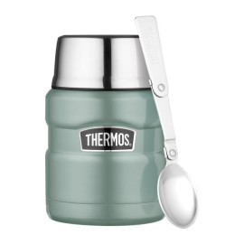 Термос для їжі зі складною ложкою та чашкою Thermos Stainless King Food Flask, Duck Egg, 470 мл 173028