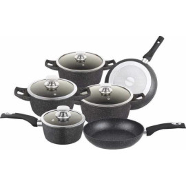 Набір посуду Royalty Line RL-ES1015M чорний, 14пр.