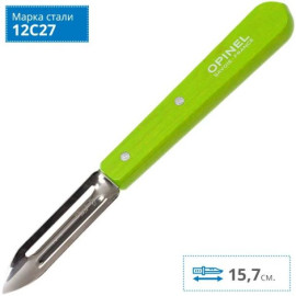 Ніж для очищення овочів Opinel №115 зелений 001930/n