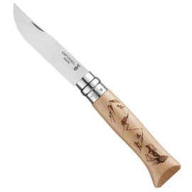 Ніж складаний Opinel Tradtion N°08 Engraved Hiking (002186)