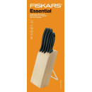 Набор 5 ножей в блоке Fiskars Essential 1023782, Финляндия