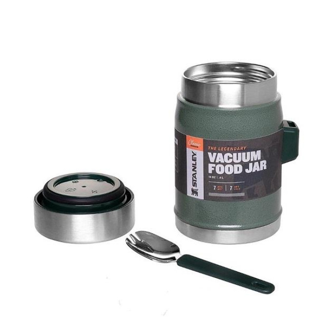 Термос для їжі з ложкою Stanley Classic 400 мл (10-09382-004) зелений