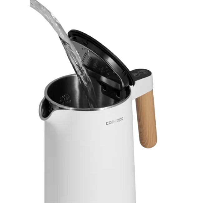 Электрочайник Concept RK3300 1.5L Salt & Pepper White