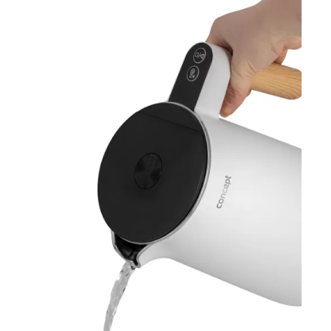 Электрочайник Concept RK3300 1.5L Salt & Pepper White