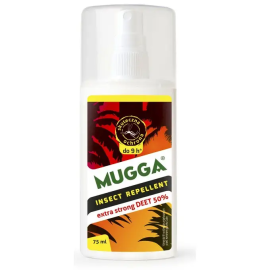Средство от комаров и клещей (репеллент) MUGGA Spray extra strong DEET 50% 75 мл