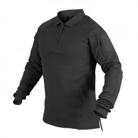 Футболка з довгим рукавом поло HELIKON-TEX Range Polo Black (PD-RNG-TC-01)