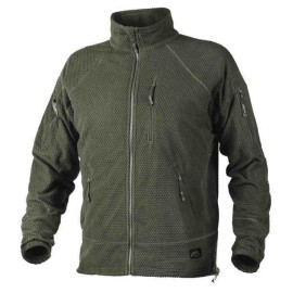 Флісова кофта HELIKON-TEX ALPHA TACTICAL GRID FLEECE Olive Green (BL-ALT-FG-02)