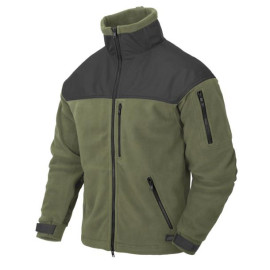 Кофта флисовая HELIKON-TEX Classic Army Fleece Jacket Fleece Olive  Black (BL-CAF-F-16L)