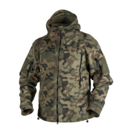 Кофта флісова HELIKON-TEX PATRIOT з капюшоном Woodland (BL-PAT-HF-04)