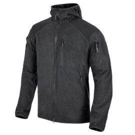 Кофта флисовая HELIKON-TEX Alpha Hoodie с капюшоном Black (BL-ALH-FG-01)