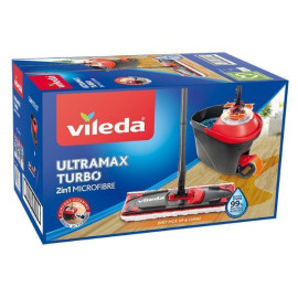 Набір для прибирання Vileda Ultramax Turbo (швабра та відро з віджимом)