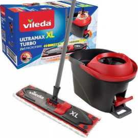 Набір для прибирання Vileda Ultramax XL Turbo (швабра і відро з віджимом)