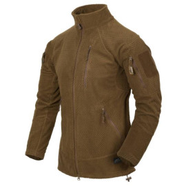 Флисовая кофта HELIKON-TEX ALPHA TACTICAL GRID FLEECE coyote (BL-ALT-FG-11)