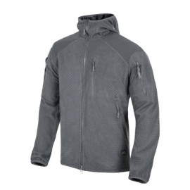 Флісова кофта з капюшоном HELIKON-TEX Alpha Hoodie Shadow Grey (BL-ALH-FG-35)