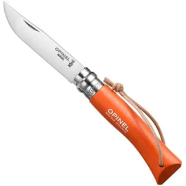 Складной нож OPINEL № 07 Trekking, inox, з ремінцем, ORANGE (002208)