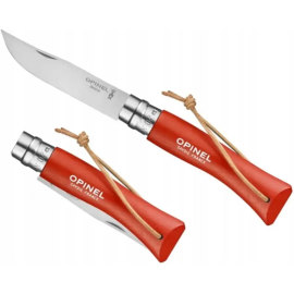 Складной ніж OPINEL № 07 Trekking, inox, з ремінцем, ORANGE (002208)