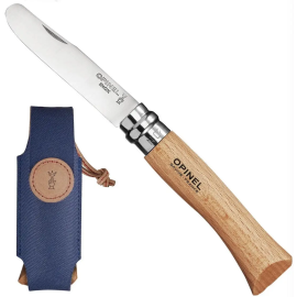 Складний ніж OPINEL № 07 My First in Box, inox, з чохлом і ремінцем (002400)