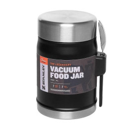 Термос для їжі з ложкою STANLEY classic 400 мл, чорний (10-09382-005)