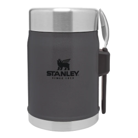 Термос для їжі з ложкою STANLEY classic 400 мл, Charcoal Grey (10-09382-082)