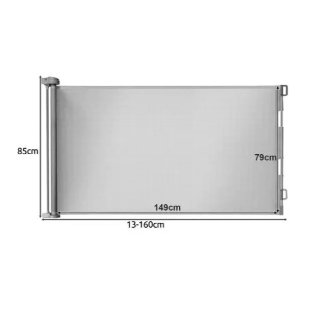 Защита на лестницу от детей и животных Ruhhy 160 x 85 (19381) серый