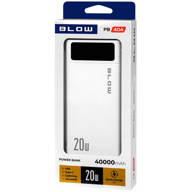 Повербанк Blow 40000mAh White (Польша)