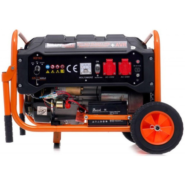 Генератор бензиновый однофазный Kraft&Dele KD162 3500W (Польша)
