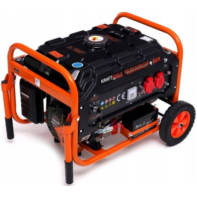 Генератор бензиновый однофазный Kraft&Dele KD162 3500W (Польша)
