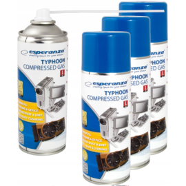 Сжатый воздух для ПК Esperanza 3 балончика x 400 мл (Польша)
