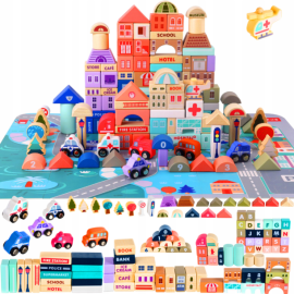 Деревянный конструктор Iso Trade City 115 шт. (Польша)