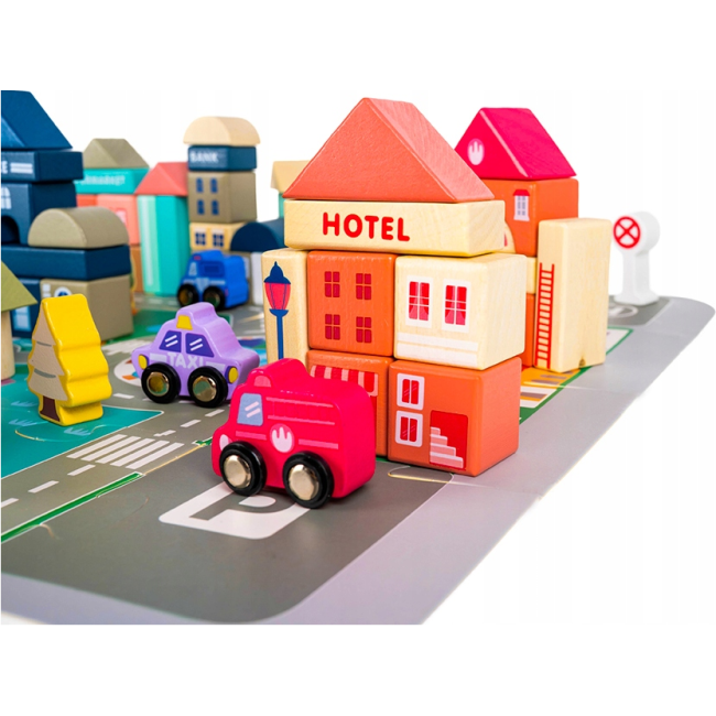 Деревянный конструктор Iso Trade City 115 шт. (Польша)