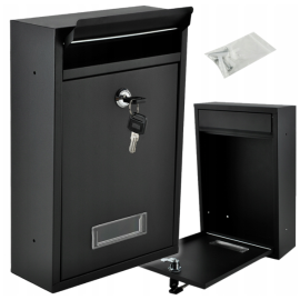 Почтовый ящик Malatec 6237 черный (Польша)