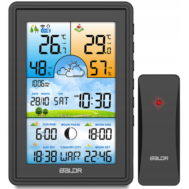 Метеостанция беспроводная Baldr BD-906 (Польша)