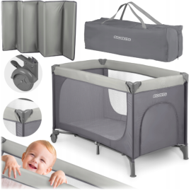 Манеж Rickokids 65x125см темно-серый (Польша)