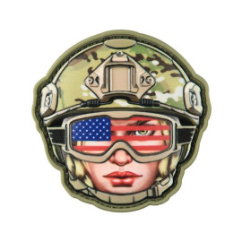 Нашивка Chevron M-TAC Emoji USA girl #2 3D (51354004)
