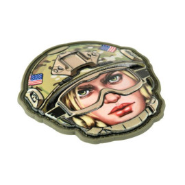 Шеврон PATCH M-TAC Emoji USA girl №3 3D
