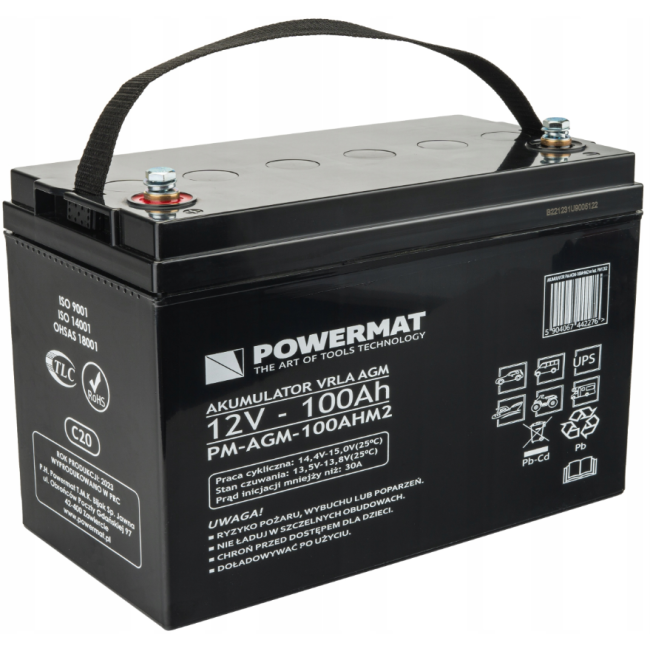 Аккумулятор Powermat 12В 100Ач (Польша)