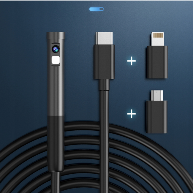 Цифровий ендоскоп 3M 7LED 2xFHD WIFI (Польща)